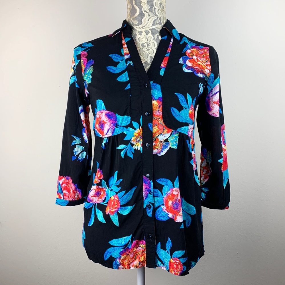 [Anthropologie] Maeve Woodland Walk 3/4 Sleeve - 0